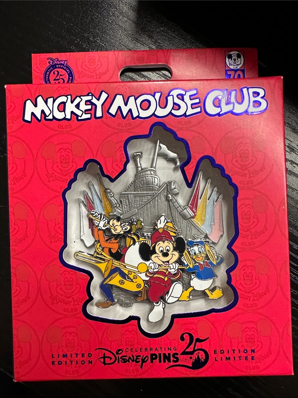 Mickey Mouse Club Disney Pin Set - Red